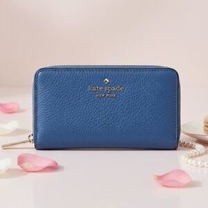 Kate Spade Royal Blue Leather Wallet